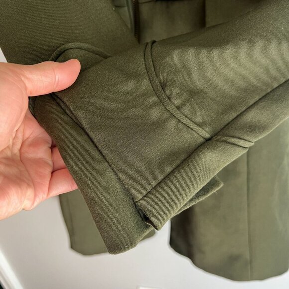 Steve Madden Womens Mid-Length Military Jacket Size SMALL in Army Green - Picture 5 of 13
